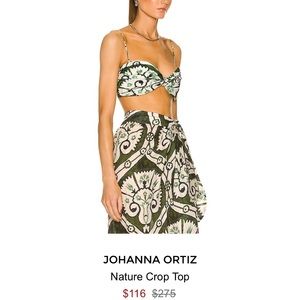 Brand New JOHANNA ORTIZ
Nature Crop Top size 6 ( Missing straps )